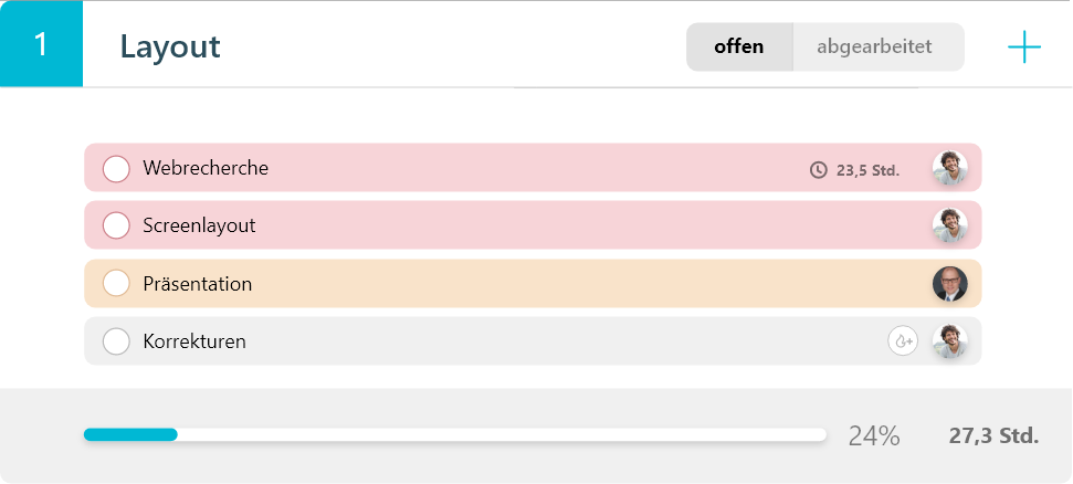 Lyria task list screenshot